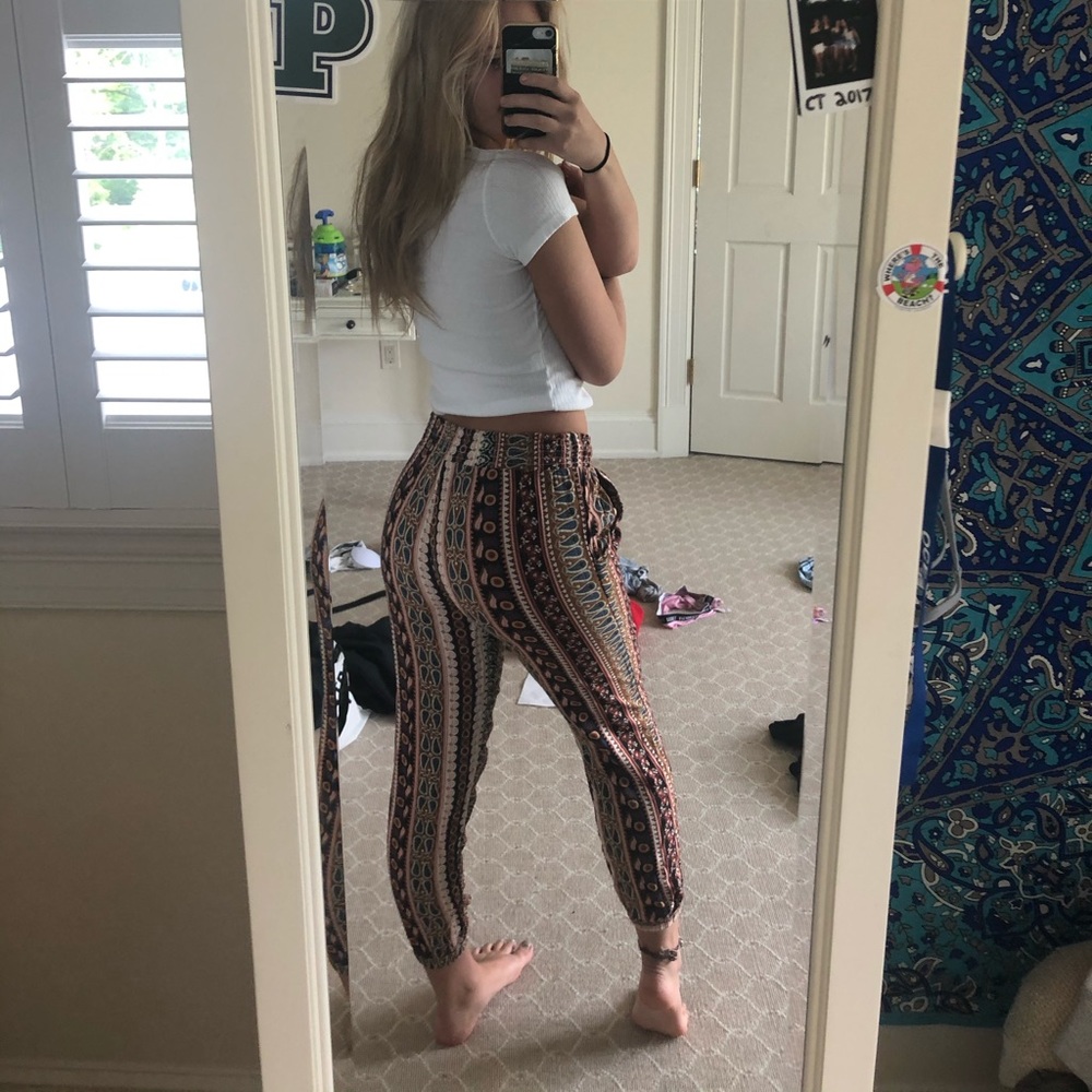 Super Cool Patterned Flowy Pants - image 2